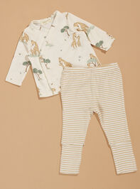 Giraffe Family Top and Pant Set - TULLABEE