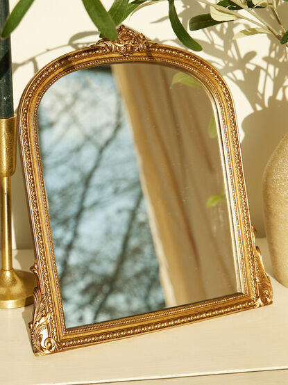 Gold Ornate Mirror - TULLABEE