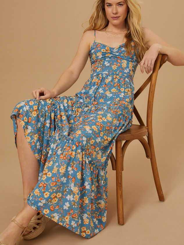 Dream Floral Maxi Dress Detail 2 - TULLABEE