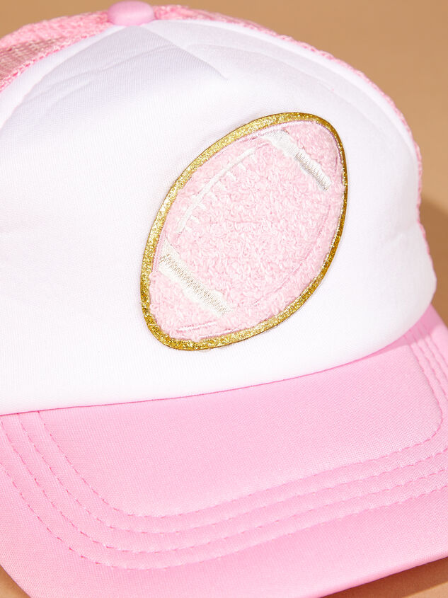 Football Patch Trucker Hat Detail 2 - TULLABEE