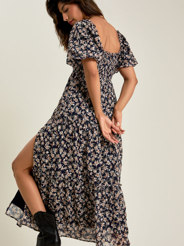 Ellisha Floral Maxi Dress Detail 4 - TULLABEE