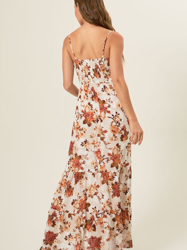 Janie Floral Maxi Dress Detail 5 - TULLABEE