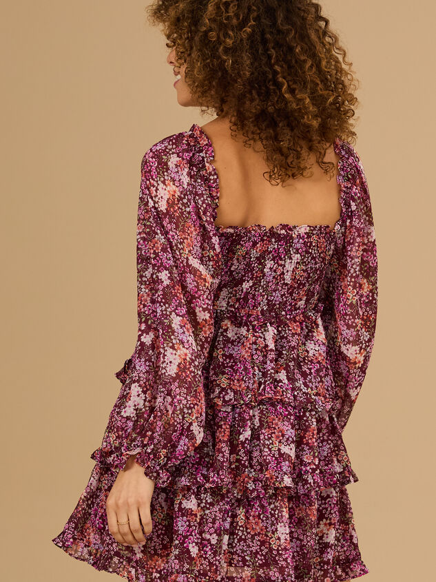 Ellerbina Floral Mini Dress Detail 4 - TULLABEE