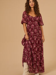 Deane Floral Tiered Maxi Dress - TULLABEE