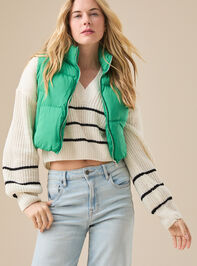 Nora Cropped Puffer Vest - TULLABEE