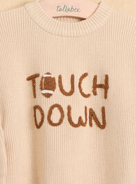 Touchdown Team Sweater Detail 3 - TULLABEE