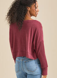 Alessia Ribbed Top Detail 4 - TULLABEE