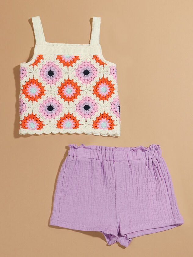 Clara Crochet Tank and Shorts Set - TULLABEE
