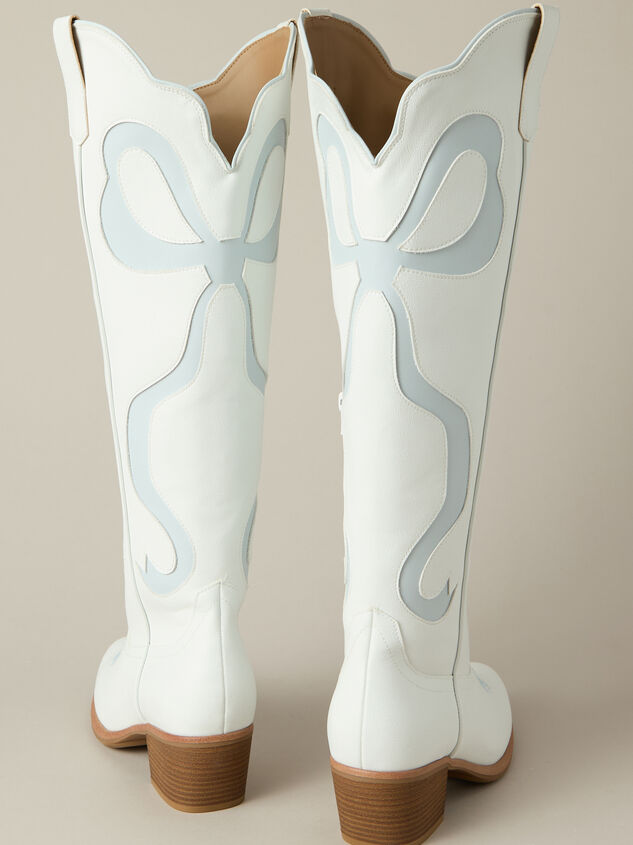 Celleste Tall Bow Boots Detail 3 - TULLABEE