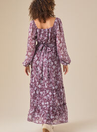 Aurora Floral Maxi Dress Detail 4 - TULLABEE