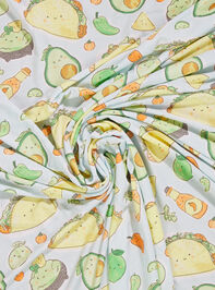 Happy Tacos Swaddle Detail 2 - TULLABEE