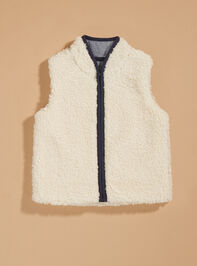 Liam Sherpa Zip Vest by MudPie - TULLABEE