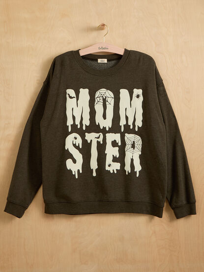 Momster Graphic Crewneck Sweatshirt - TULLABEE