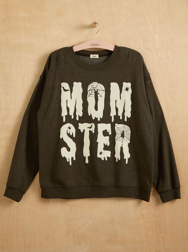 Momster Graphic Crewneck Sweatshirt Detail 2 - TULLABEE