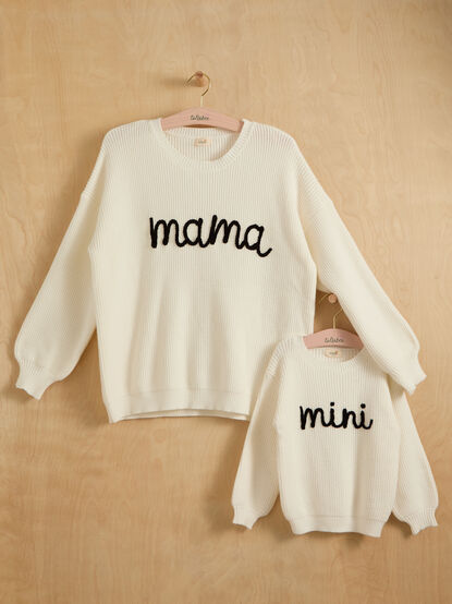 Mama Soft Stitch Embroidered Sweater - TULLABEE