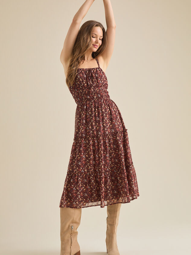 Yara Floral Midi Dress - TULLABEE