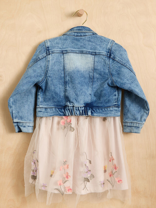 Evelyn Tulle Dress and Denim Jacket Baby Set Detail 3 - TULLABEE