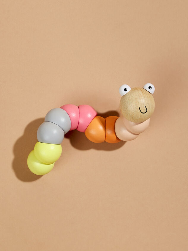 Wiggly Wooden Worm by MudPie - TULLABEE