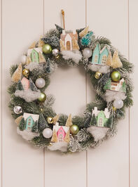 Paper Houses Christmas Wreath - TULLABEE